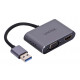 UNITEK ADAPTER USB-A - HDMI & VGA, FULL HD, M/F