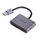 UNITEK ADAPTER USB-A - HDMI & VGA, FULL HD, M/F