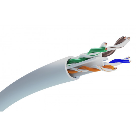 Extralink CAT5E UTP (U/UTP) V2 INDOOR TWISTED PAIR 100M networking cable Grey U/UTP (UTP)