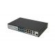 Extralink PoE Switch VIRTUS V3 16x 100Mb/s PoE/PoE+, 2x Gigabit RJ45 + 1x SFP, 150W