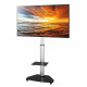 Techly Floor Stand with Shelf Trolley TV LCD/LED/Plasma 37-70 Silver