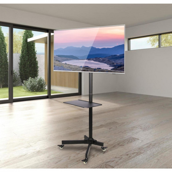 Techly Trolley Floor Stand LCD/LED/Plasma TV Stand 19-37