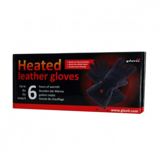 Glovii HEATED LEATHER SKI GLOVES, GS5XL