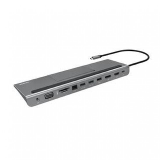 UNITEK D1022A notebook dock/port replicator USB 3.2 Gen 1 (3.1 Gen 1) Type-C Grey