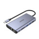 Unitek D1019B USB-C Hub 8W1 USB-C 3.1, PD 100W, D1019B