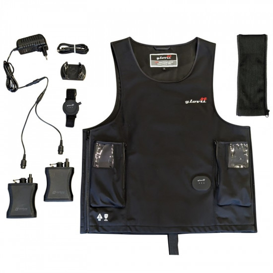 Glovii GMV2L water sport vest Black Softshell