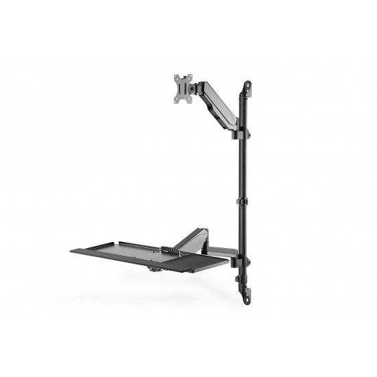 Digitus Flexible wall-mounted Stand/Sit workstation, single monitor