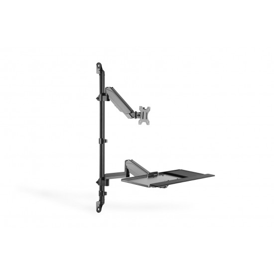 Digitus Flexible wall-mounted Stand/Sit workstation, single monitor