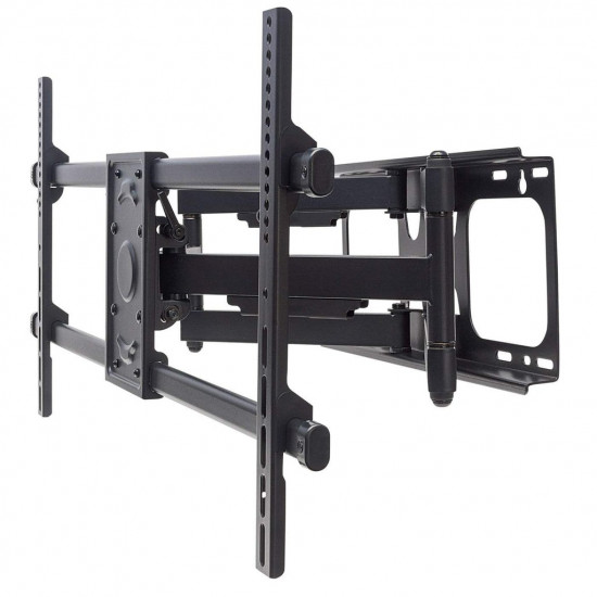 Manhattan TV & Monitor Mount, Wall, Full Motion, 1 screen, Screen Sizes: 37-75, Black, VESA 200x200 to 800x400mm, Max 75kg, LFD, Tilt & Swivel with 3 Pivots, Lifetime Warranty