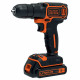 Black & Decker BDCD18-QW drill 650 RPM Black, Orange