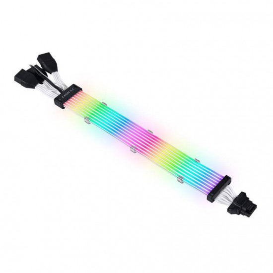 Lian Li Strimer Plus V2 12VHPWR 3x 8- to 16-Pin Extension - 335mm, 8 LED Tracks