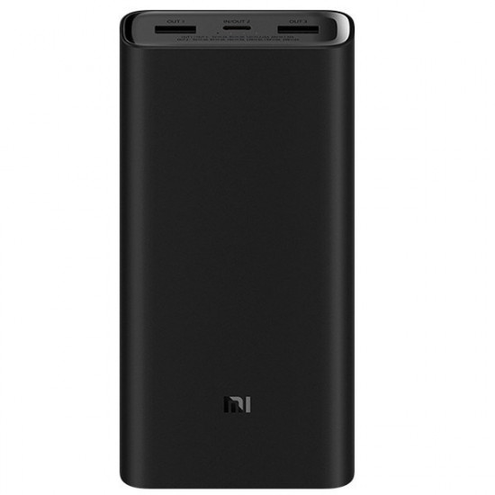 Xiaomi | Power Bank | 20000 mAh | USB-C, USB A | Black