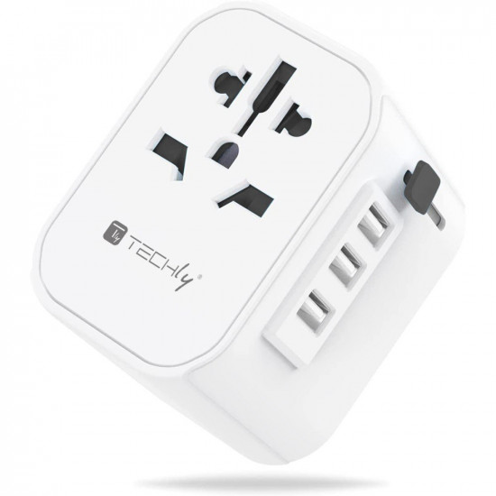 Techly I-TRAVEL-09TYWH mobile device charger White