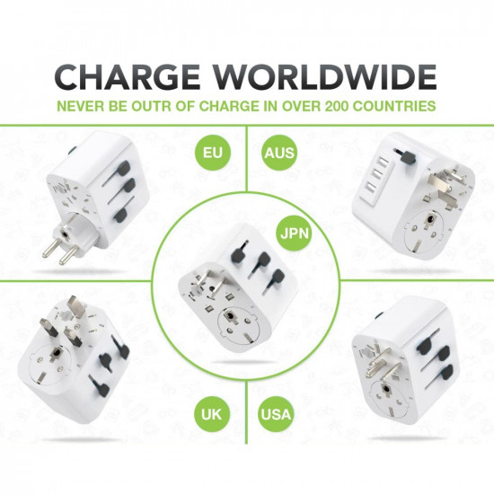 Techly I-TRAVEL-09TYWH mobile device charger White