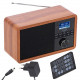 Adler AD 1184 radio Portable Digital Black, Wood