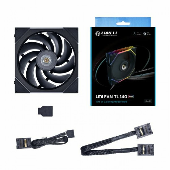 Lian Li 14TL1B computer cooling system Computer case Fan 14 cm Black 1 pc(s)