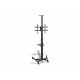 Digitus | Floor stand | TV-Cart for screens up to 70, max. 50kg wheelbase, VESA max. 600x400 | Tilt | 37-70  | Maximum weight (capacity) 50 kg | Black