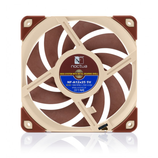 Noctua NF-A12x25 Computer case Fan 12 cm Beige, Brown