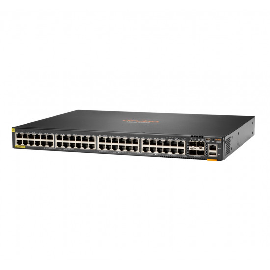 HPE Aruba Networking Aruba 6200F 48G Class4 PoE 4SFP+ 370W Managed L3 Gigabit Ethernet (10/100/1000) Power over Ethernet (PoE) 1U Black