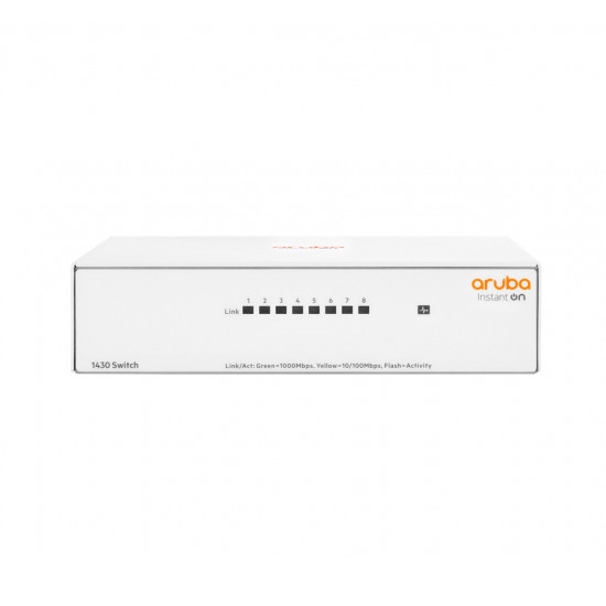 HPE Aruba Networking Aruba Instant On 1430 8G Unmanaged L2 Gigabit Ethernet (10/100/1000) White