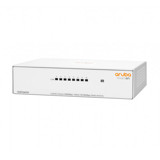 HPE Aruba Networking Aruba Instant On 1430 8G Unmanaged L2 Gigabit Ethernet (10/100/1000) White