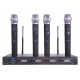 Azusa PLL-400 UHF 4 Microphone Set 4 Channels