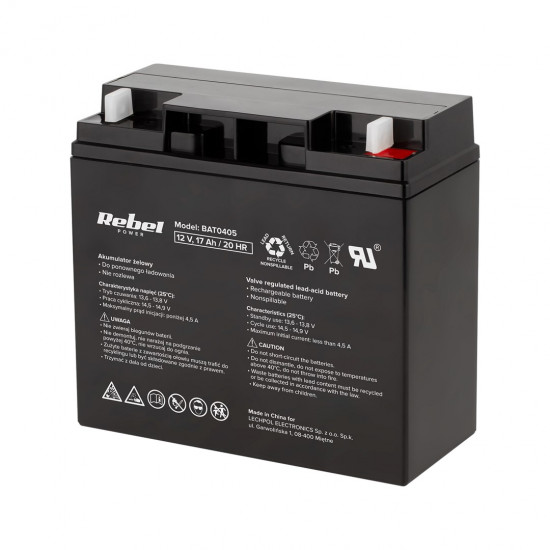 Gel battery Rebel 12V 17Ah