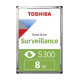 Toshiba S300 Surveillance internal hard drive 8 TB 7200 RPM 256 MB 3.5 Serial ATA III