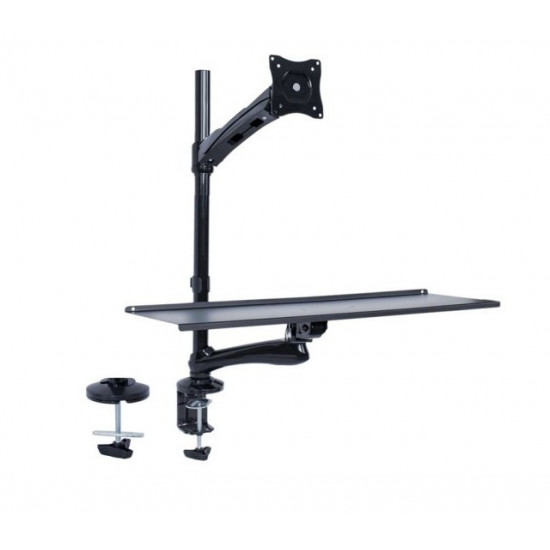 Maclean Monitor and Keyboard Mount, for Standing Up Work, MC-681