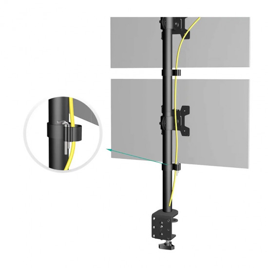 Maclean Monitor Mount, max VESA 100x100, 13-27, 9kg, MC-966