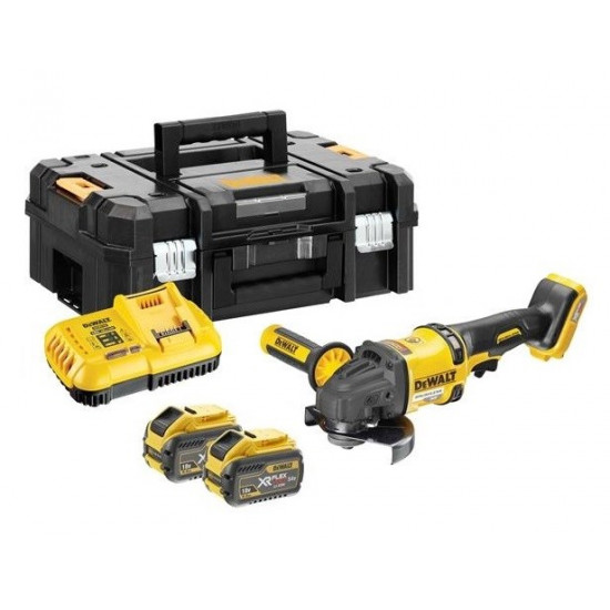 DEWALT DCG418X2-QW angle grinder 125mm 54V FV 2x9Ah Black, Yellow