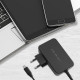 Qoltec GaN POWER PRO Charger | 1xUSB-C | 90W | 5-20V | 3-4.5A | Black