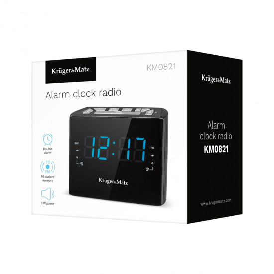 Kruger & Matz KM0812 radio Clock Digital Black