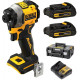 18v impact driver 3 gears; 208nm; trunk; 2x2ah