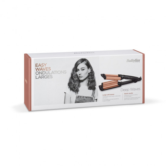 BaByliss Deep Waves Curling iron Warm Black, Orange 98.4 (2.5 m)