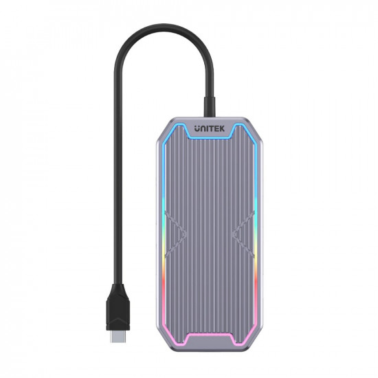 UNITEK uHUB S7+ Wired USB 3.2 Gen 2 (3.1 Gen 2) Type-C Grey