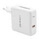 Qoltec GaN Charger FAST 108W | 5-20V | 3-4.7A | USB C | White