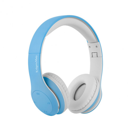 Kruger&Matz wireless over-ear headphones for children model Street Kids , blue color