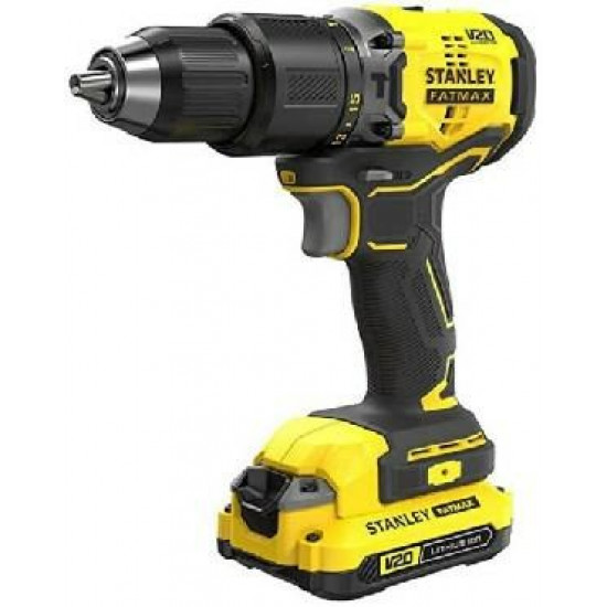 Brushless drill driver 18V Fatmax V20 2x4.0AH trunk