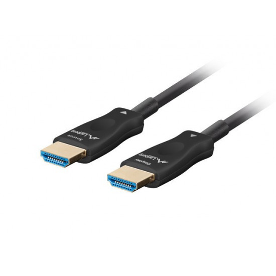 HDMI CABLE M/M V2.1 80M 8K BLACK OPTICAL AOC LANBERG