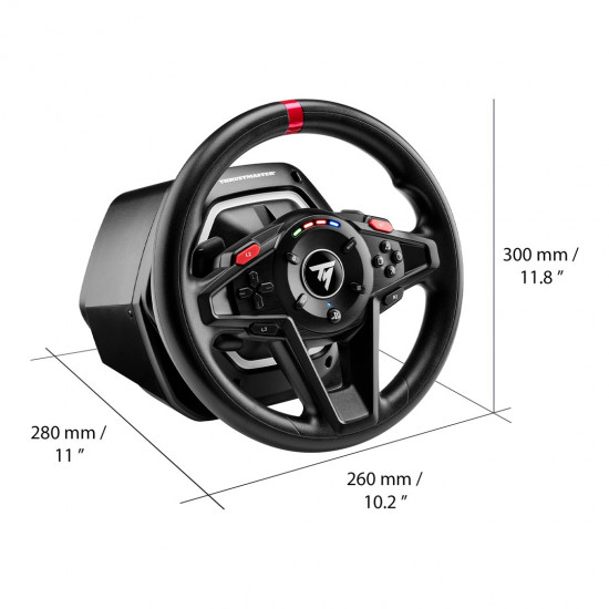 Thrustmaster T128 Black USB Steering wheel + Pedals Analogue PC, PlayStation 4, PlayStation 5