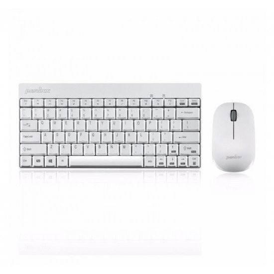 Wireless Keyboard + Mouse Set Perixx PERIDUO-712 Compact white Mini