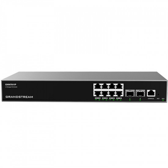 Grandstream GWN 7811P POE 8GE 2SFP+ Managed L3 Switch | Web | L3 Switches