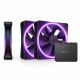 NZXT F120 RGB DUO, PWM, 120mm, 3-pack - black