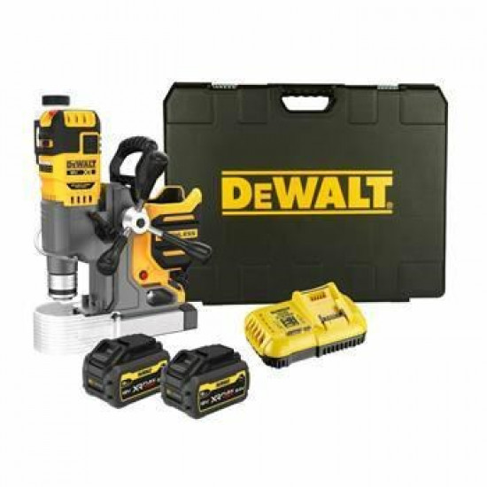 DEWALT. DRILLING MACHINE WITH MAGNETIC FOOT 18V DCD1623X2G 2x9.0Ah GNF