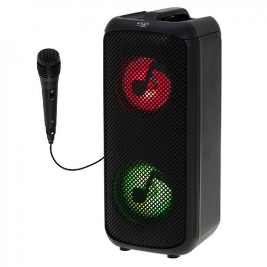 Adler Speaker with radio | AD 1903 | 2x5 W | Bluetooth | Black | Portable | Wireless connection