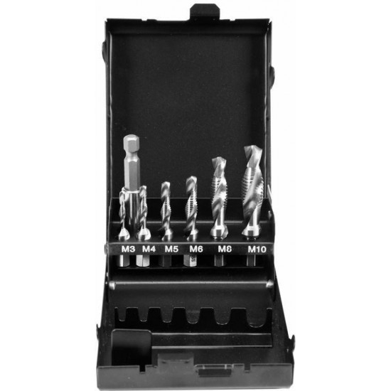 YT. THREADING DRILL BIT SET M3-M10 7pcs. HEX