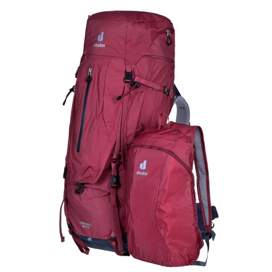 Deuter Aircontact X 60+15 REDWOOD-INK - trekking backpack - 60+15 L