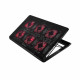 Savio 6 backlit fans 2000 RPM COS-01 laptop cooling pad 43.9 cm (17.3) Black, Red