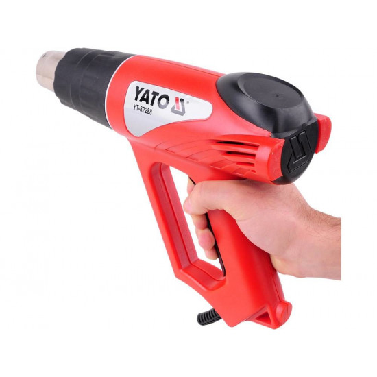 Yato YT-82288 heat gun Hot air gun 500 l/min 550 °C 2000 W Black, Red